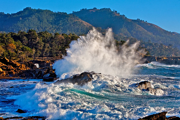 Big Waves at Point Lobos, CA