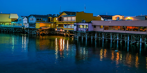 Fisherman's Wharf  at night - Monterey