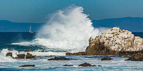 Waves at Asilomar State Beach - Pacific Grove